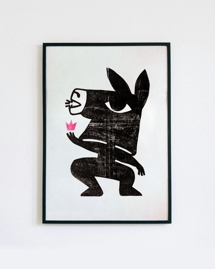 Goetzenbild Druckgrafik in Tetrapakdruck